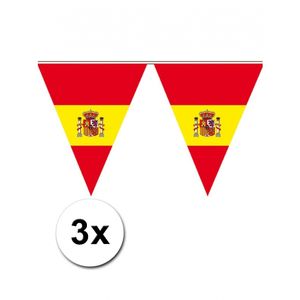 3x Spaanse vlaggenlijn