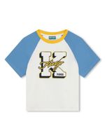 Kenzo Kids t-shirt en coton biologique à logo imprimé - Tons neutres - thumbnail