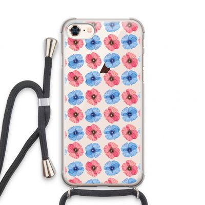 Klaproosjes: iPhone 7 Transparant Hoesje met koord