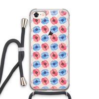 Klaproosjes: iPhone 7 Transparant Hoesje met koord