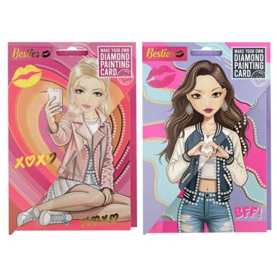 Besties diamond painting kaart+envelop
