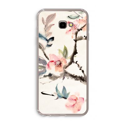 Japanse bloemen: Samsung Galaxy J4 Plus Transparant Hoesje