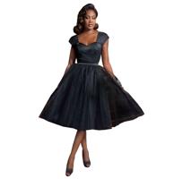 Lesley-Ann Tulle Dress Black-XXXXL | 40% korting - thumbnail