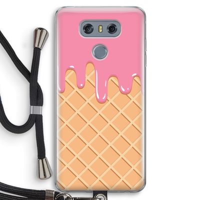 Ice cream: LG G6 Transparant Hoesje met koord