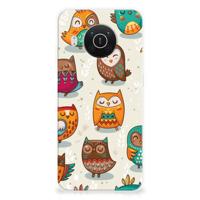 Nokia X10 | X20 | TPU Hoesje | Vrolijke Uilen