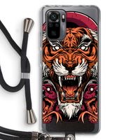 Tiger and Rattlesnakes: Xiaomi Redmi Note 10 Pro Transparant Hoesje met koord