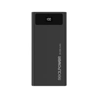 RealPower PB-20k Powerbank 20000 mAh USB PD Lithium Zwart Statusweergave - thumbnail