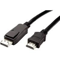 VALUE DisplayPort kabel DP - HDTV, M/M, zwart, 1,5 m