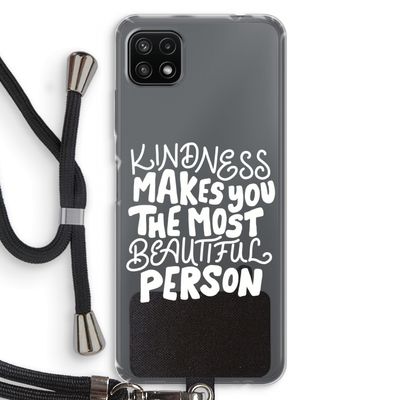The prettiest: Samsung Galaxy A22 5G Transparant Hoesje met koord
