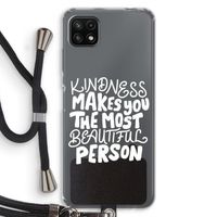 The prettiest: Samsung Galaxy A22 5G Transparant Hoesje met koord