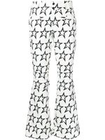 Perfect Moment pantalon évasé Aurora à motif d'étoiles - Blanc