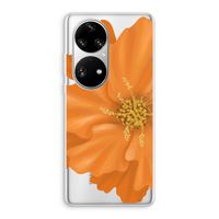 Orange Ellila flower: Huawei P50 Pro Transparant Hoesje