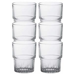 Duralex koffie/espresso glazen Empilable - 6x stuks - transparant - 160 ml - Drinkglazen