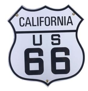 Route 66 California Emaille Bord
