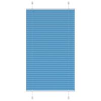 Pliss rolgordijn 75x100 cm stofbreedte 74,4 cm polyester blauw