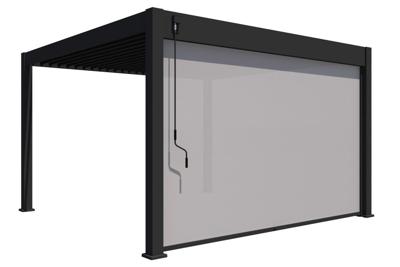 Screen rolgordijn 400cm voor terrasoverkapping