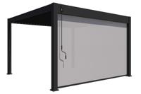 Screen rolgordijn 400cm voor terrasoverkapping