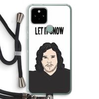 Let It Snow: Pixel 5 Transparant Hoesje met koord