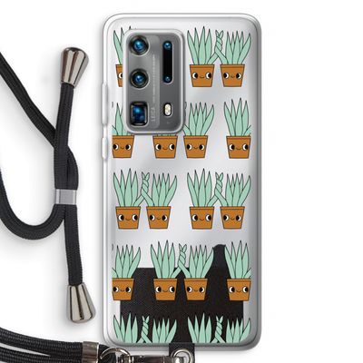 Sansevieria: Huawei P40 Pro Plus Transparant Hoesje met koord