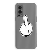 Middle finger white: OnePlus Nord 2 5G Transparant Hoesje