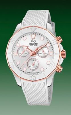 Horlogeband Jaguar J890.1 Rubber Wit