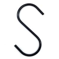 S-draadhaak 100 mm zwart 4mm dik