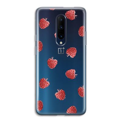 Framboosjes: OnePlus 7 Pro Transparant Hoesje
