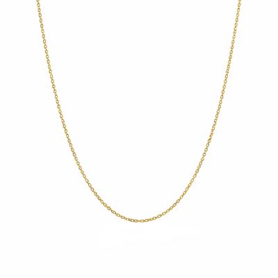Fijne schakelketting - Stainless steel - Goud - 50 - 52 - 54 cm