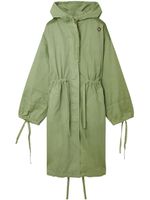 Stella McCartney parka en coton biologique à capuche - Vert - thumbnail