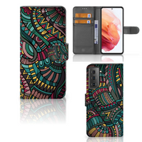 Samsung Galaxy S21 Telefoon Hoesje Aztec - thumbnail