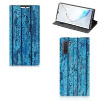 Samsung Galaxy Note 10 Book | Wallet Case | Wood Blue Samsung Galaxy Note 10 Book | Wallet Case | Wood Blue