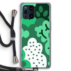 Bushes: Oppo Find X3 Transparant Hoesje met koord