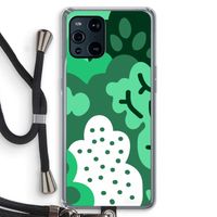 Bushes: Oppo Find X3 Transparant Hoesje met koord