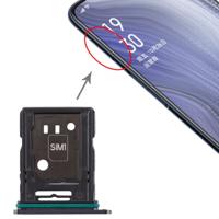 SIM-kaart lade + SIM-kaart lade/micro SD-kaart lade voor OPPO Reno 10x zoom (zwart)