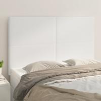 Hoofdborden 4 st 72x5x78/88 cm kunstleer wit