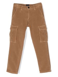 Fay Kids pantalon droit à poches cargo - Marron