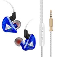 QKZ CK5 HIFI in-ear ster met dezelfde muziek koptelefoon (blauw)