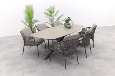 4SO Capalbio/Prado deens ovale tuinset (7-delig) - Terre