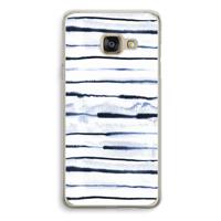 Ink Stripes: Samsung Galaxy A3 (2016) Transparant Hoesje - thumbnail