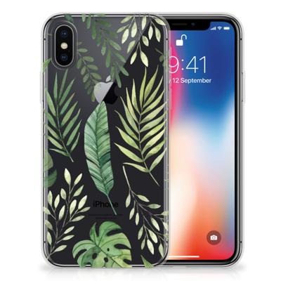 Apple iPhone X | Xs | TPU Case | Leaves