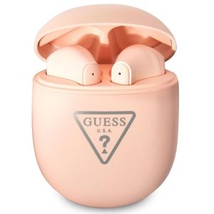 Guess GUTWST82TRP Triangle Logo TWS Oortelefoon - Roze