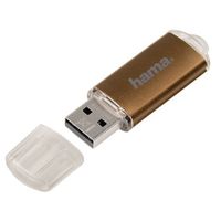 Hama 32GB Laeta USB flash drive USB Type-A 2.0 Bruin, Transparant - thumbnail