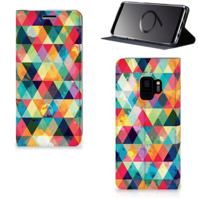 Samsung Galaxy S9 | Hoesje met Magneet | Geruit