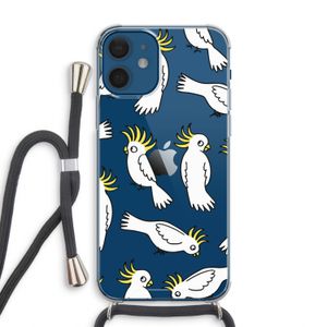 Papegaai: iPhone 12 Transparant Hoesje met koord