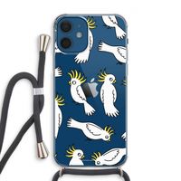 Papegaai: iPhone 12 Transparant Hoesje met koord