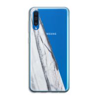 Gestreepte marmer: Samsung Galaxy A50 Transparant Hoesje