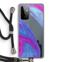 Zweverige regenboog: Samsung Galaxy A72 5G Transparant Hoesje met koord