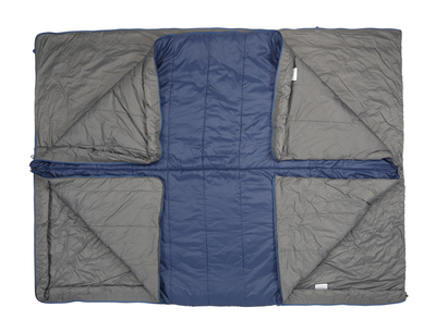 Exped Mega Sleep Duo 25 Mummie Slaapzak Grijs/Blauw L