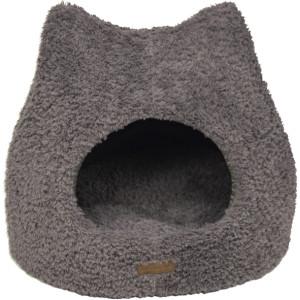 Animal Boulevard Curl Plush iglo schuilplaats kat Grijs