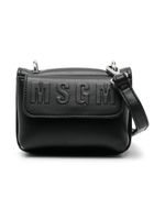 MSGM Kids sac porté épaule à logo embossé - Noir